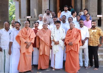 മന്ത്രിയായ ശേഷമുള്ള ആദ്യ സന്ദർശനം: ശിവഗിരി മഠത്തിലെത്തി കൃഷിമന്ത്രി ടി. സിദ്ദിഖ്; വികസന പദ്ധതികൾക്ക് പൂർണ്ണ പിന്തുണ