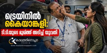 റിസർവേഷൻ കോച്ചിൽ കയറിയതിനെച്ചൊല്ലി തർക്കം; ട്രെയിനിൽ ടിടിഇക്ക് യുവതിയുടെ മർദനം, പരാതിയുമായി ഇരുപക്ഷവും
